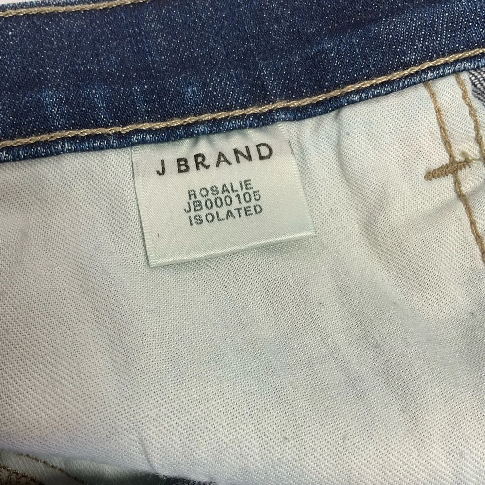 J. Brand Rosalie Mini Denim Skirt Button Fly in Dark Wash